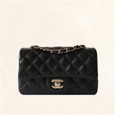 chanel mini rectangular caviar light gold|The Complete Guide to the Chanel 22P Classic Mini Handle.